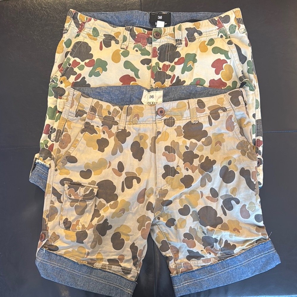 2 pairs Men's Camouflage Shorts